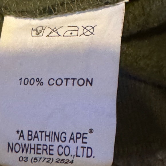 A Bathing Ape BAPE Shark Full Zip Hoodie Green Camo XL Authentic Japan - Picture 4 of 9